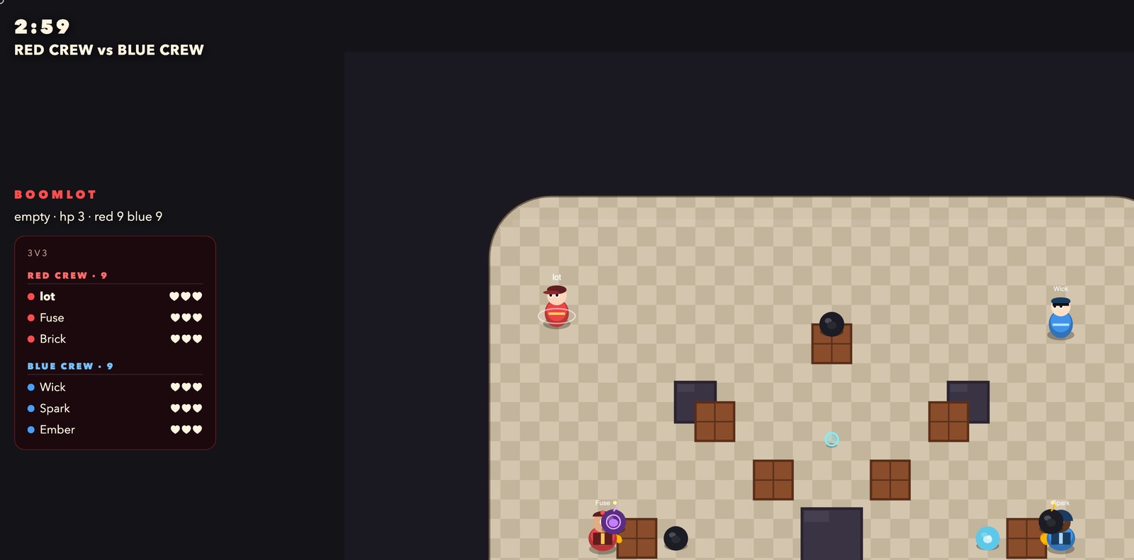 BOOMLOT gameplay &mdash; full arena