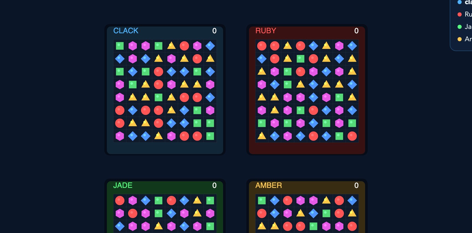 CLACK gameplay &mdash; close on the action